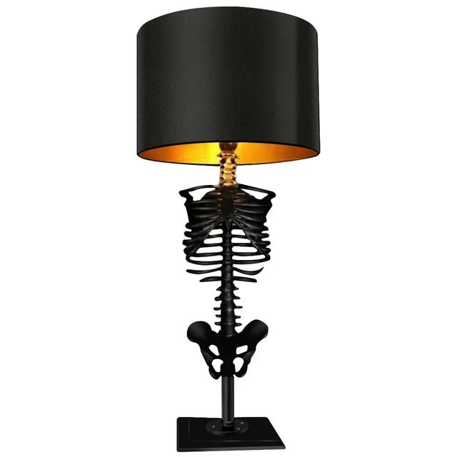 Niki | Gothic Skeleton Table Lamp | Handcrafted Art Design