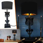 Niki | Gothic Skeleton Table Lamp | Handcrafted Art Design