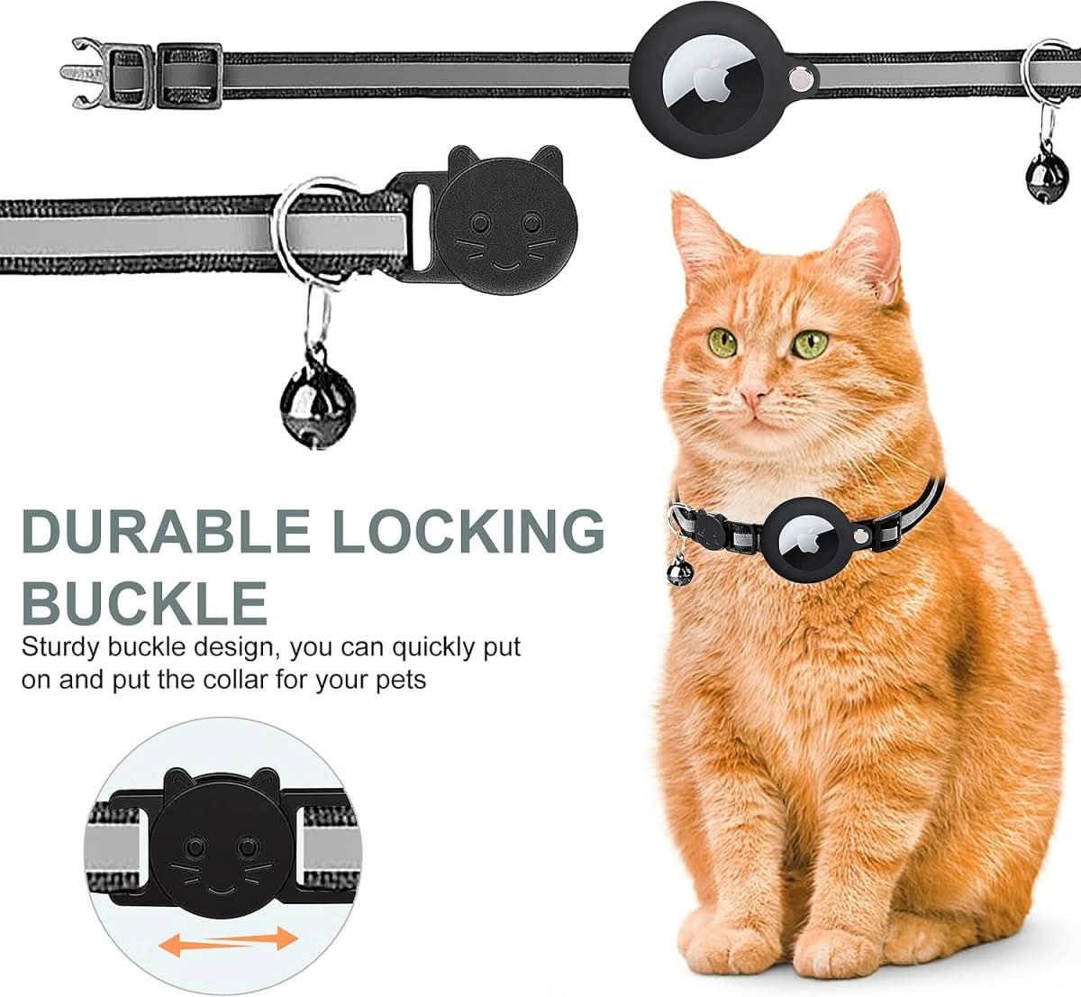 Niki | GPS Collar for Cats with Reflective Design