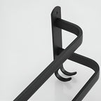 Niki | Aluminum 3-Bar Towel Rack - Black, Drill-Free Wall Mount