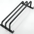 Niki | Aluminum 3-Bar Towel Rack - Black, Drill-Free Wall Mount