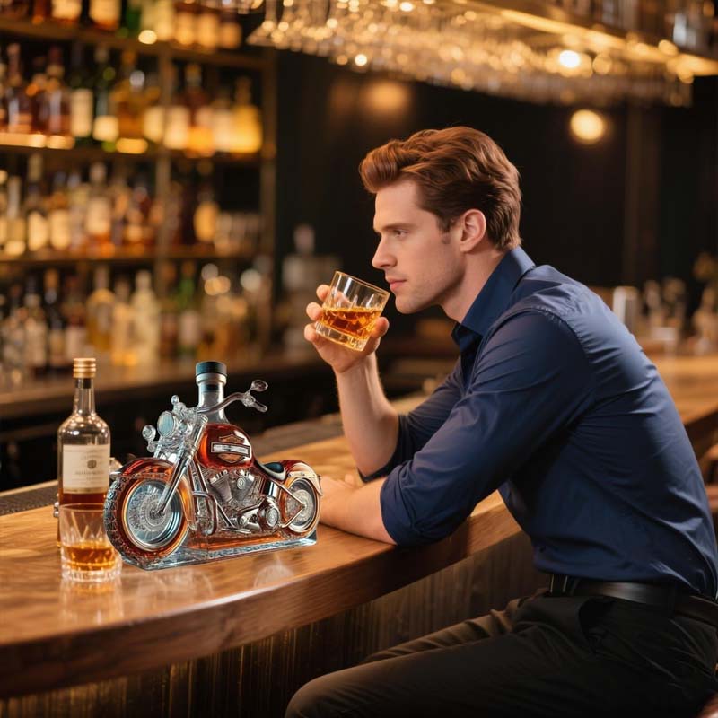 Niki | Harley Motorcycle Shaped Whiskey Decanter for Home Bar