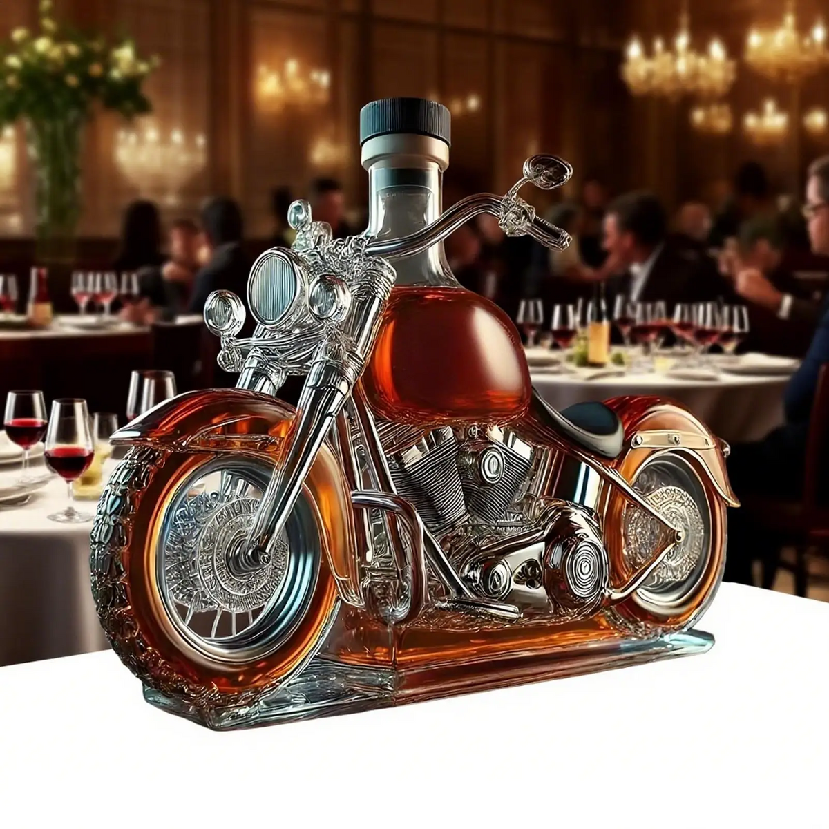 Niki | Harley Motorcycle Shaped Whiskey Decanter for Home Bar