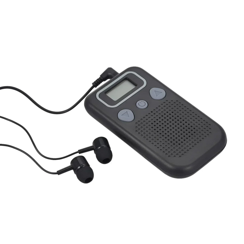 Niki | Hearing Aid Sound Amplifier – Battery-Powered In-Ear Hearing Amplifier with Headphones for Seniors and Adults