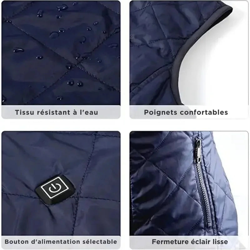 Niki | Women's heated vest: 9 zones, dual control