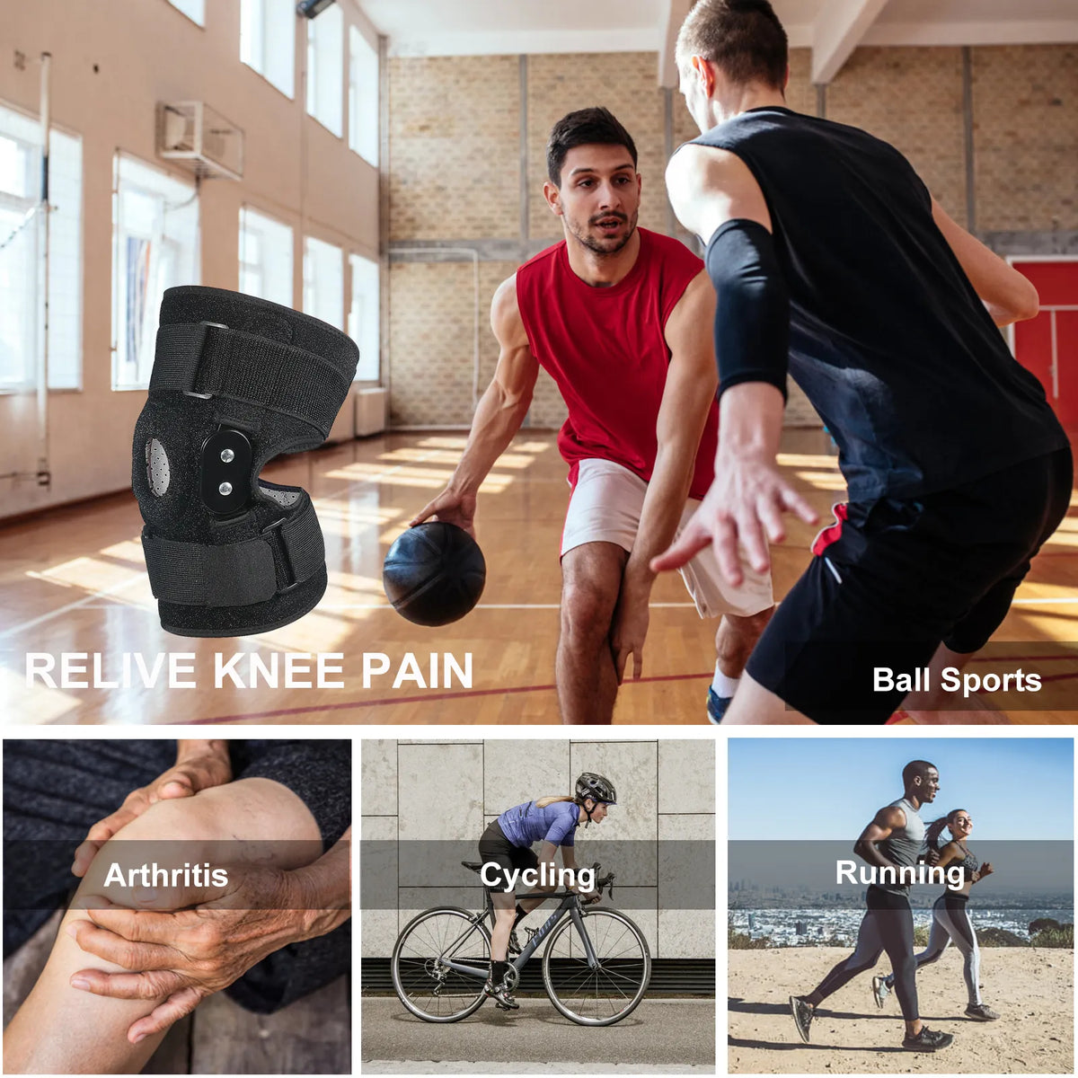 Niki | Hinged Knee Brace with Adjustable Straps