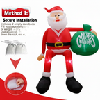 Niki | Inflatable LED Climbing Santa Claus | 2.4 m High | Outdoor