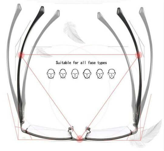 Niki | Intelligent Progressive Glasses | ARNO Lens Technology | Photochromic Adjustment | Blue Light Filter & UV400 | Anti-Reflective Coating | Multifocal