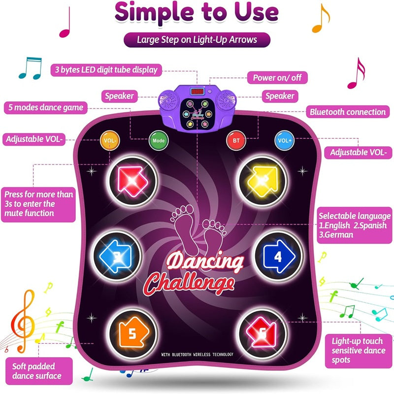Niki | Interactive Dance Mat with 5 Levels of Fun and Challenges for Kids