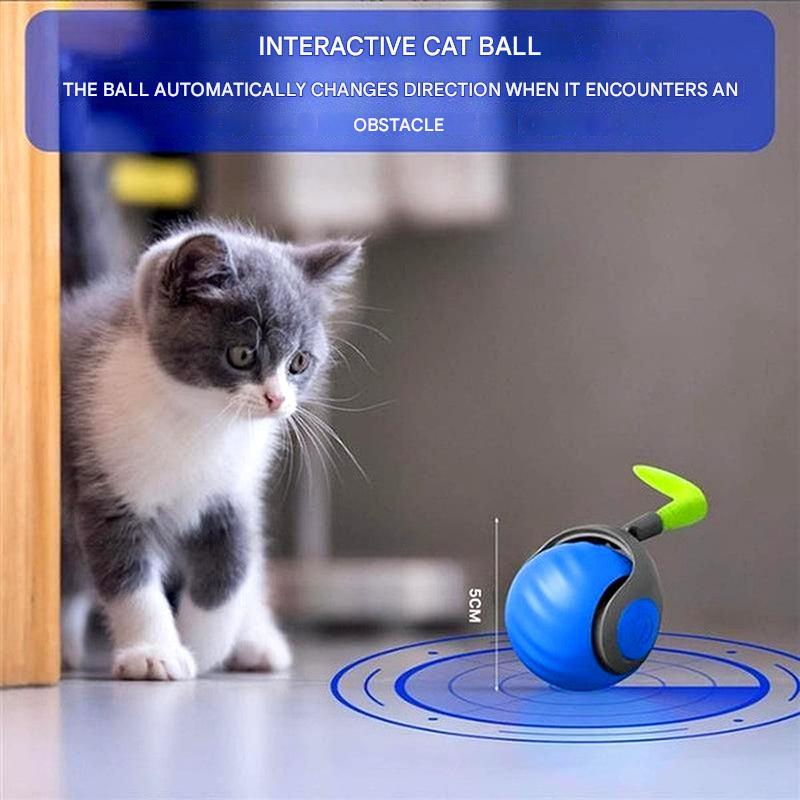 Interactive Toy for Cats – Self-Rotating Ball with Motion Sensor