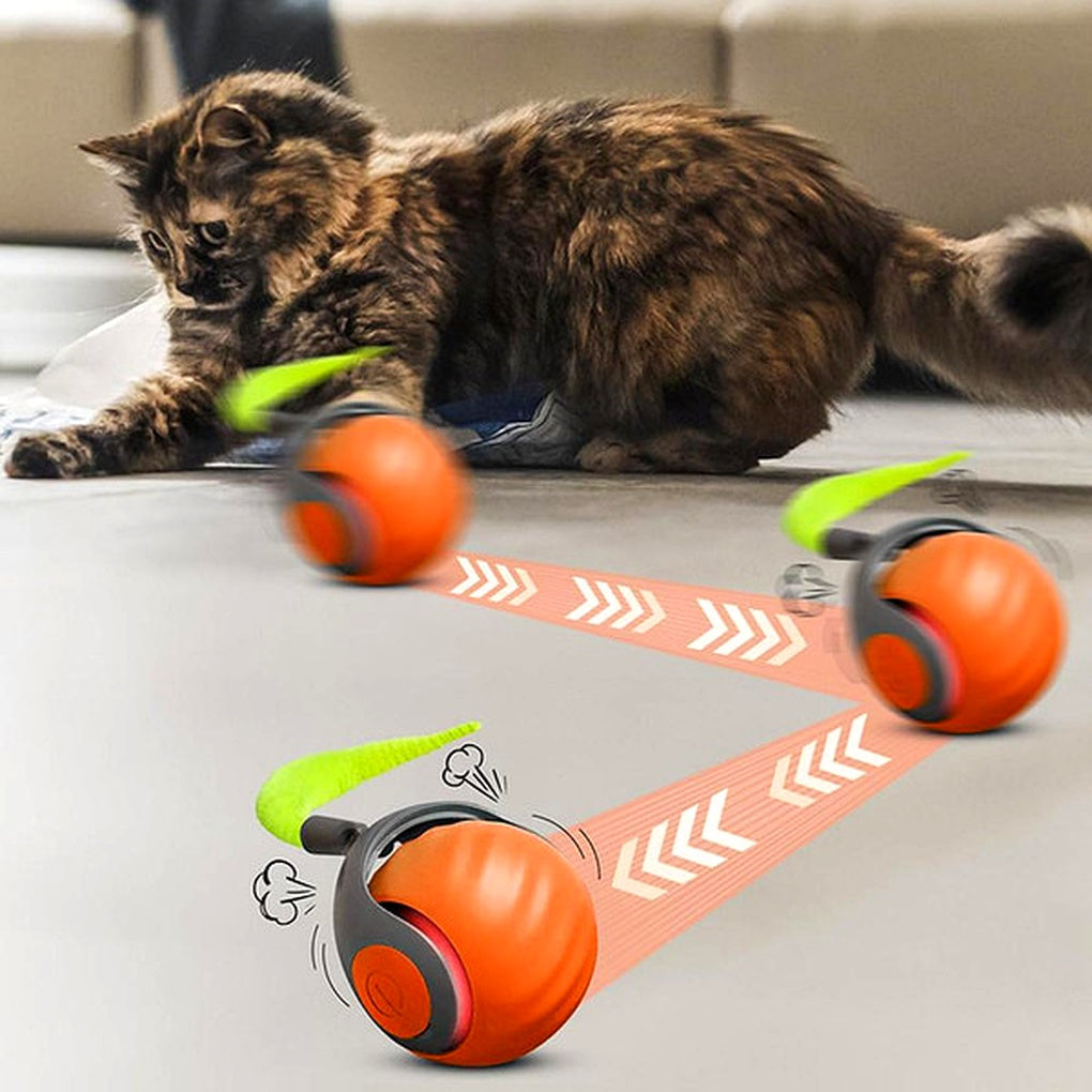 Interactive Toy for Cats – Self-Rotating Ball with Motion Sensor