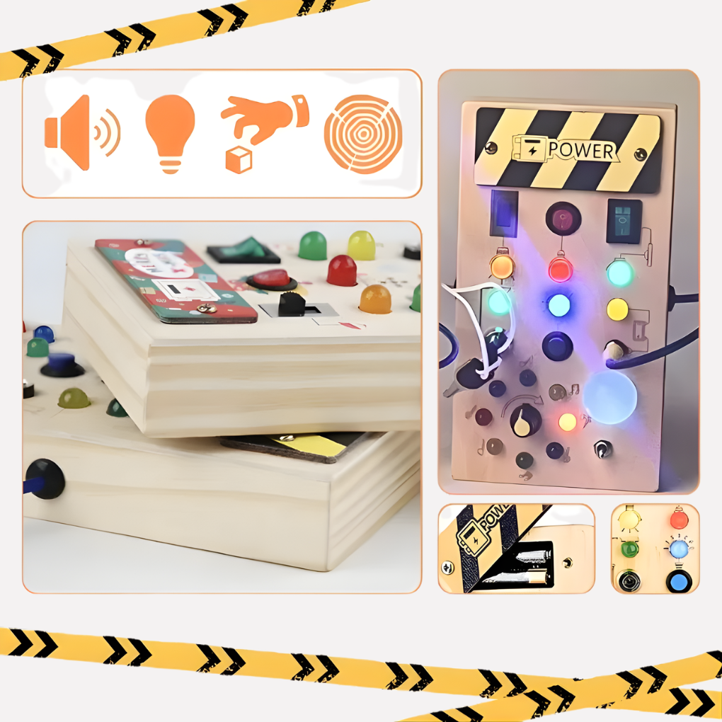 Kids LED Button and Switch Board Toy