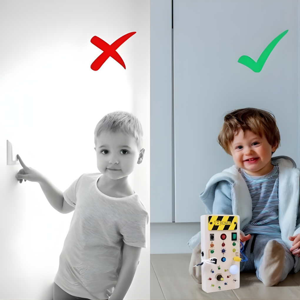 Kids LED Button and Switch Board Toy