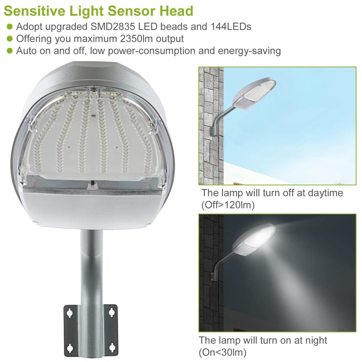 Niki | Kocaso LED Outdoor Lamp with Photocell - 144 LEDs, IP65