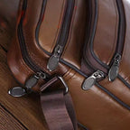 Niki | Leather Men’s Shoulder Bag – Spacious Cowhide Bag with Adjustable Strap