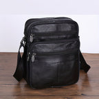 Niki | Leather Men’s Shoulder Bag – Spacious Cowhide Bag with Adjustable Strap