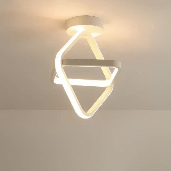 Niki | Modern Double Ring LED Flush Mount Light
