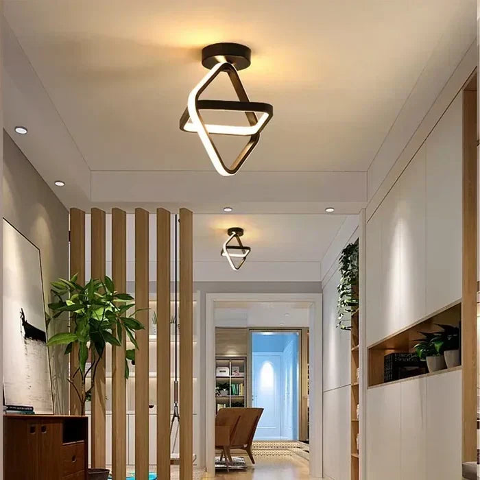 Niki | Modern Double Ring LED Flush Mount Light