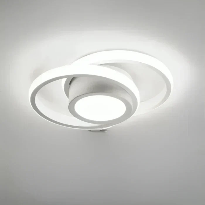 Niki | Modern Double Ring LED Flush Mount Light