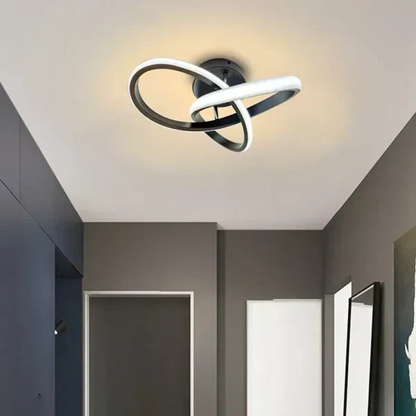 Niki | Modern Double Ring LED Flush Mount Light