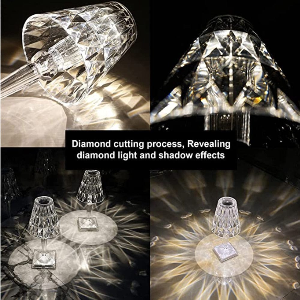 Niki | LED Crystal Table Lamp | Elegant Diamond Design