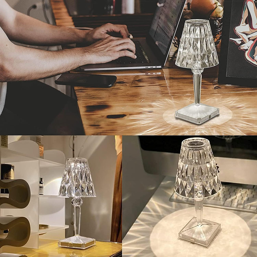 Niki | LED Crystal Table Lamp | Elegant Diamond Design