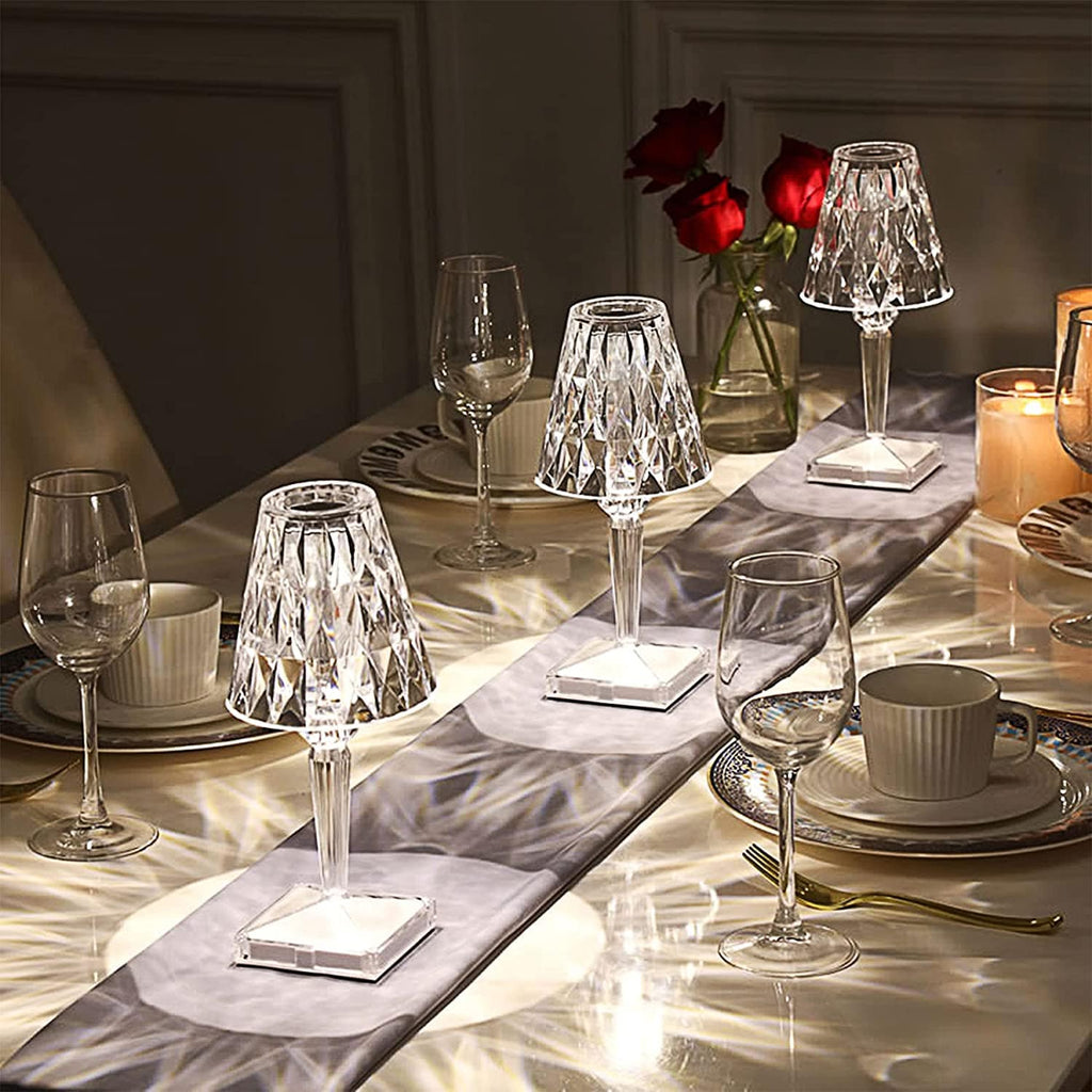 Niki | LED Crystal Table Lamp | Elegant Diamond Design