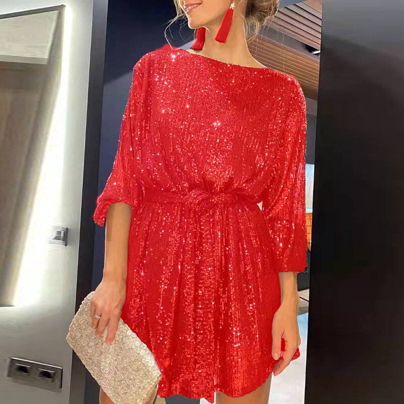Niki | Women's Sparkling Sequin Mini Party Dress
