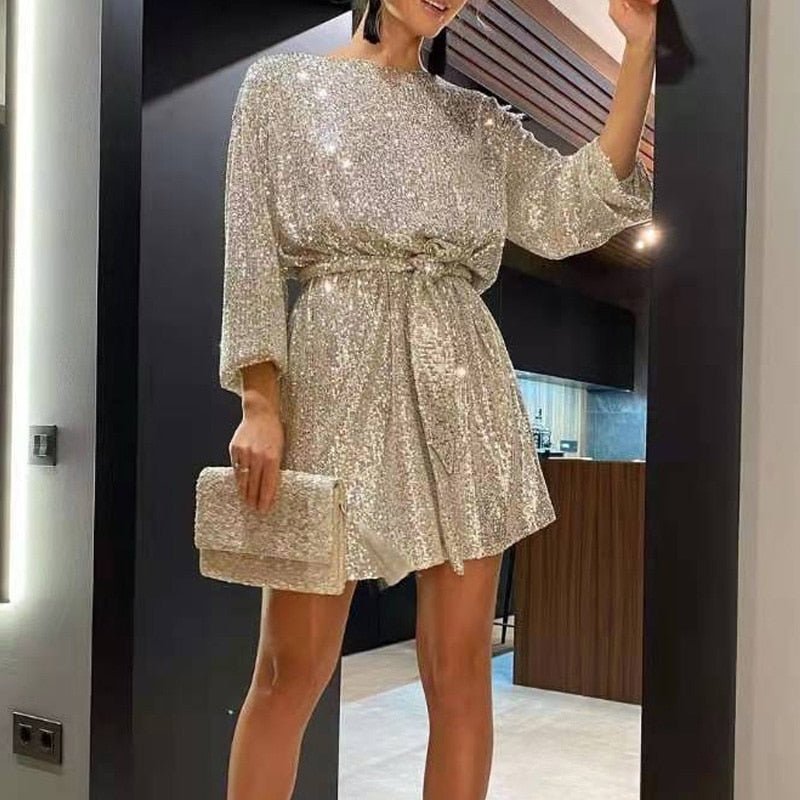 Niki | Women's Sparkling Sequin Mini Party Dress