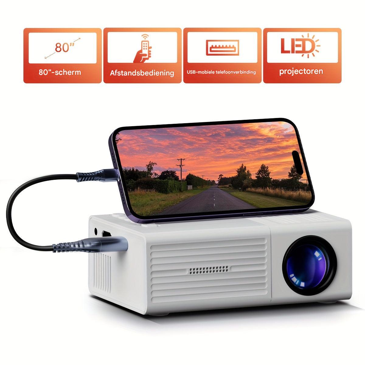 Niki | LumoBeam Ultra-Bright Mini Projector (3000 Lumen) – Compact HD Home & Outdoor Cinema