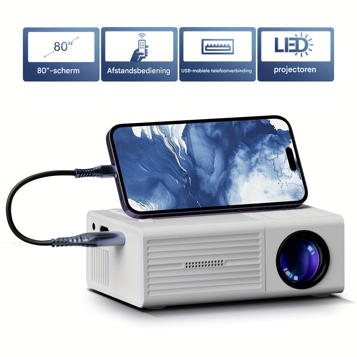 Niki | LumoBeam Ultra-Bright Mini Projector (3000 Lumen) – Compact HD Home & Outdoor Cinema