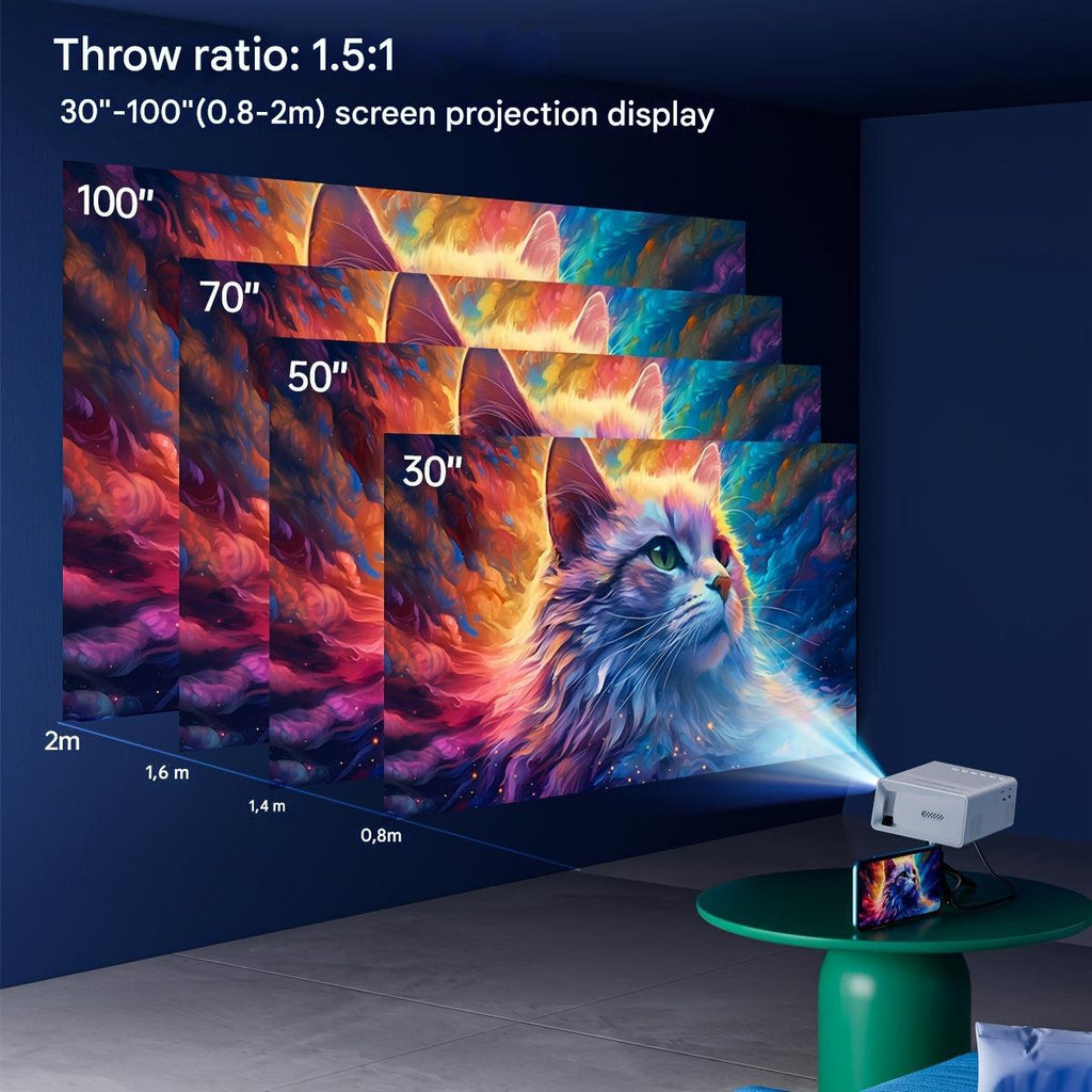 Niki | LumoBeam Ultra-Bright Mini Projector (3000 Lumen) – Compact HD Home & Outdoor Cinema