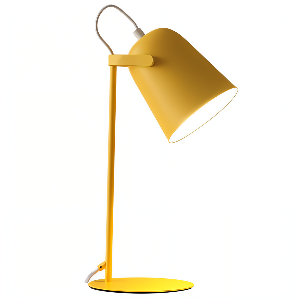Niki | Macaron Table Lamp - Nordic Yellow Desk Lamp - Adjustable Lamp