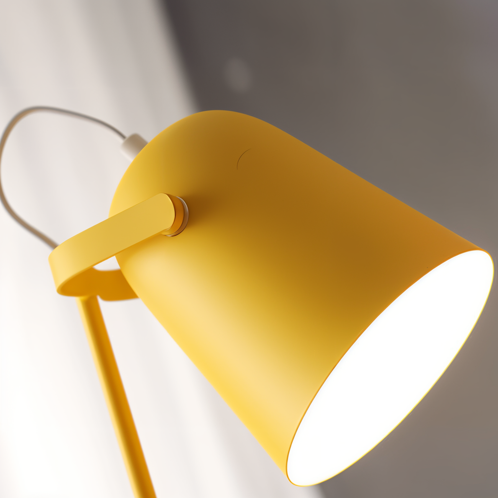 Niki | Macaron Table Lamp - Nordic Yellow Desk Lamp - Adjustable Lamp