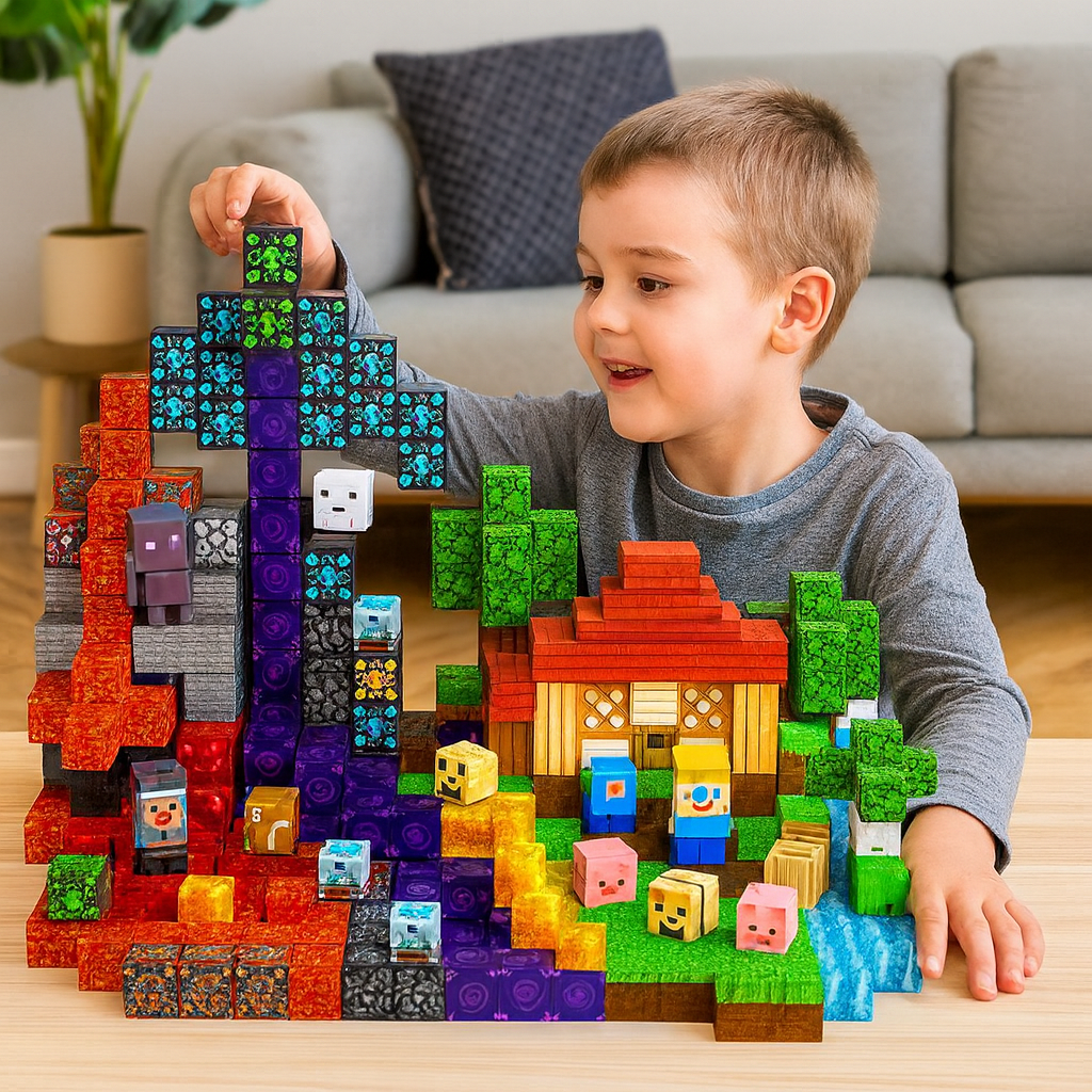 Niki | Magnetic Building Blocks Set for Kids 200 pcs