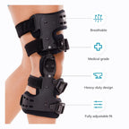 Niki | Medical OA Offloading Knee Brace | Unicompartimental Osteoarthritis Orthosis | Varus/Valgus Correction & ROM Control | Medial & Lateral Offloading | Adjustable Range of Motion