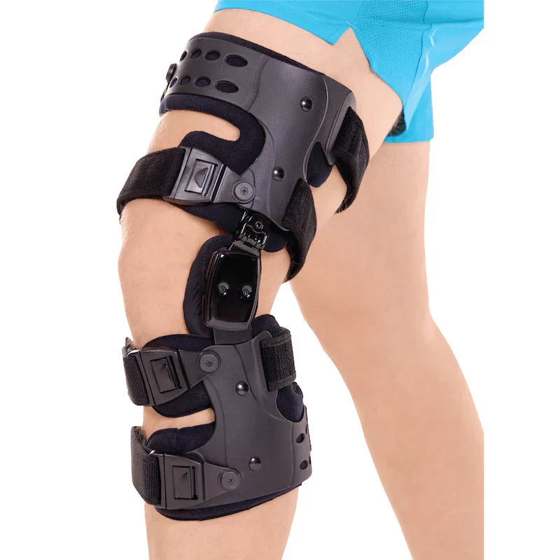 Niki | Medical OA Offloading Knee Brace | Unicompartimental Osteoarthritis Orthosis | Varus/Valgus Correction & ROM Control | Medial & Lateral Offloading | Adjustable Range of Motion