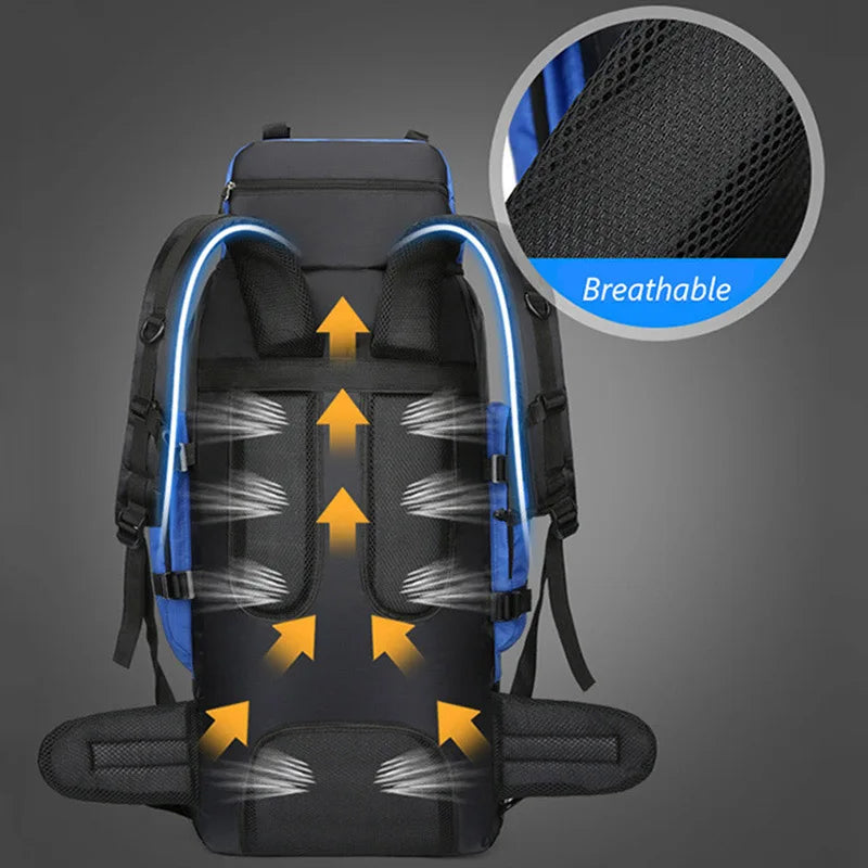 Niki | Men's 90L Hiking Backpack with Multiple Compartments
