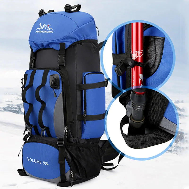 Niki | Men's 90L Hiking Backpack with Multiple Compartments