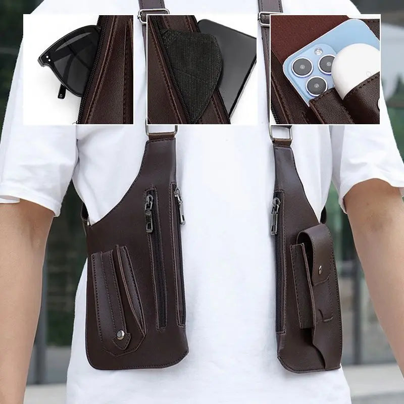Niki | Men's Secure Chest Holster Bag with Pockets