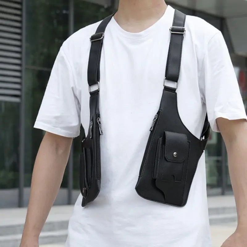 Niki | Men's Secure Chest Holster Bag with Pockets