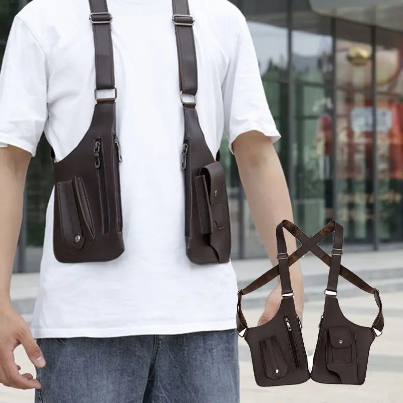Niki | Men's Secure Chest Holster Bag with Pockets