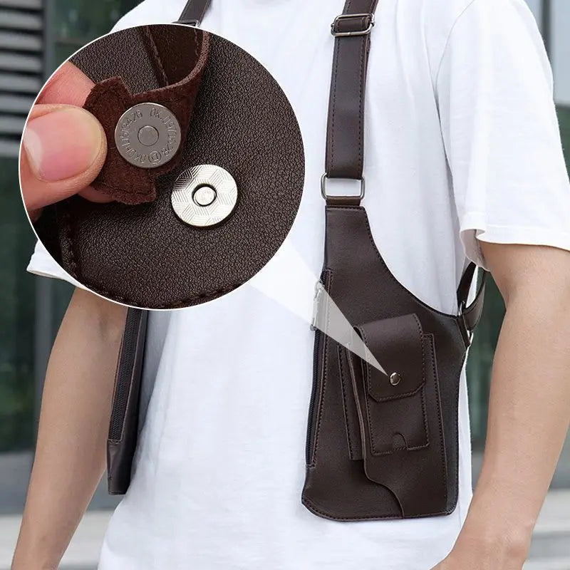Niki | Men's Secure Chest Holster Bag with Pockets