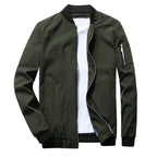 Fashionable Bomber Jacket with Zippered Pocket