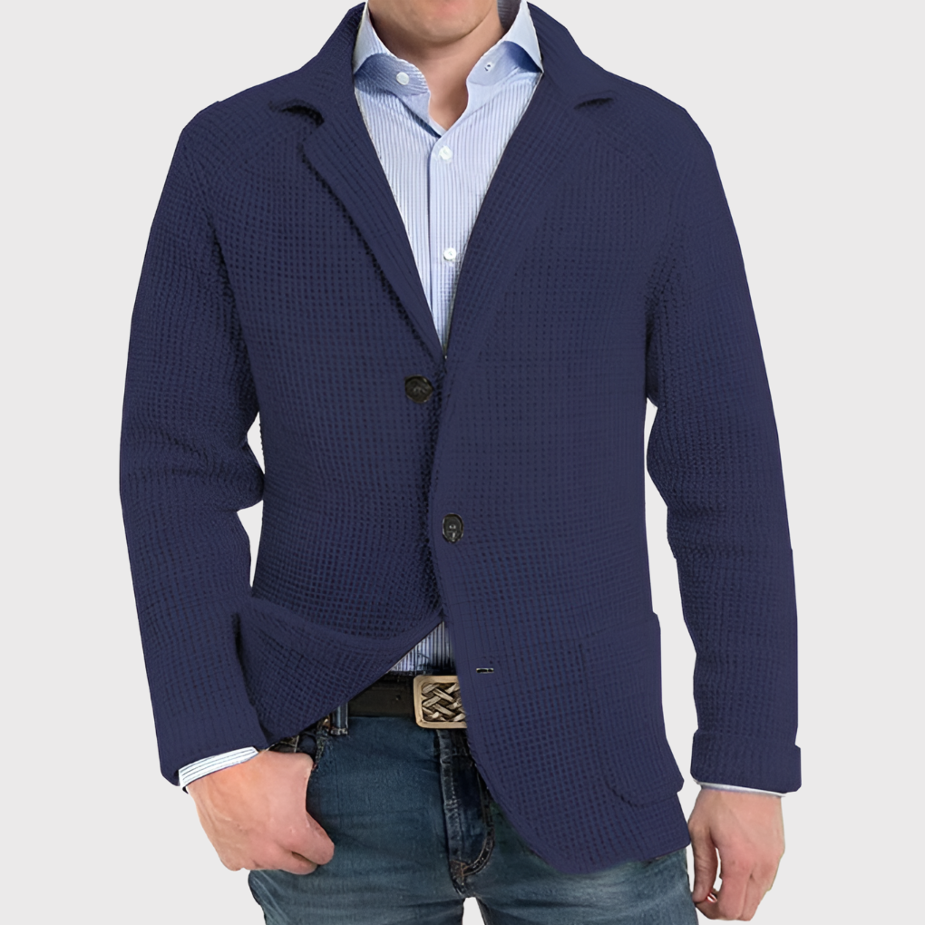 Niki | Men's Knit Button-Front Jacket