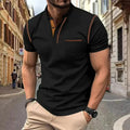 Niki | Men's Contrast Stitch Henley Shirt