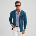 Niki | Men's Casual Knit Blazer with Patch Pockets