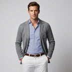 Niki | Men's Casual Knit Blazer with Patch Pockets
