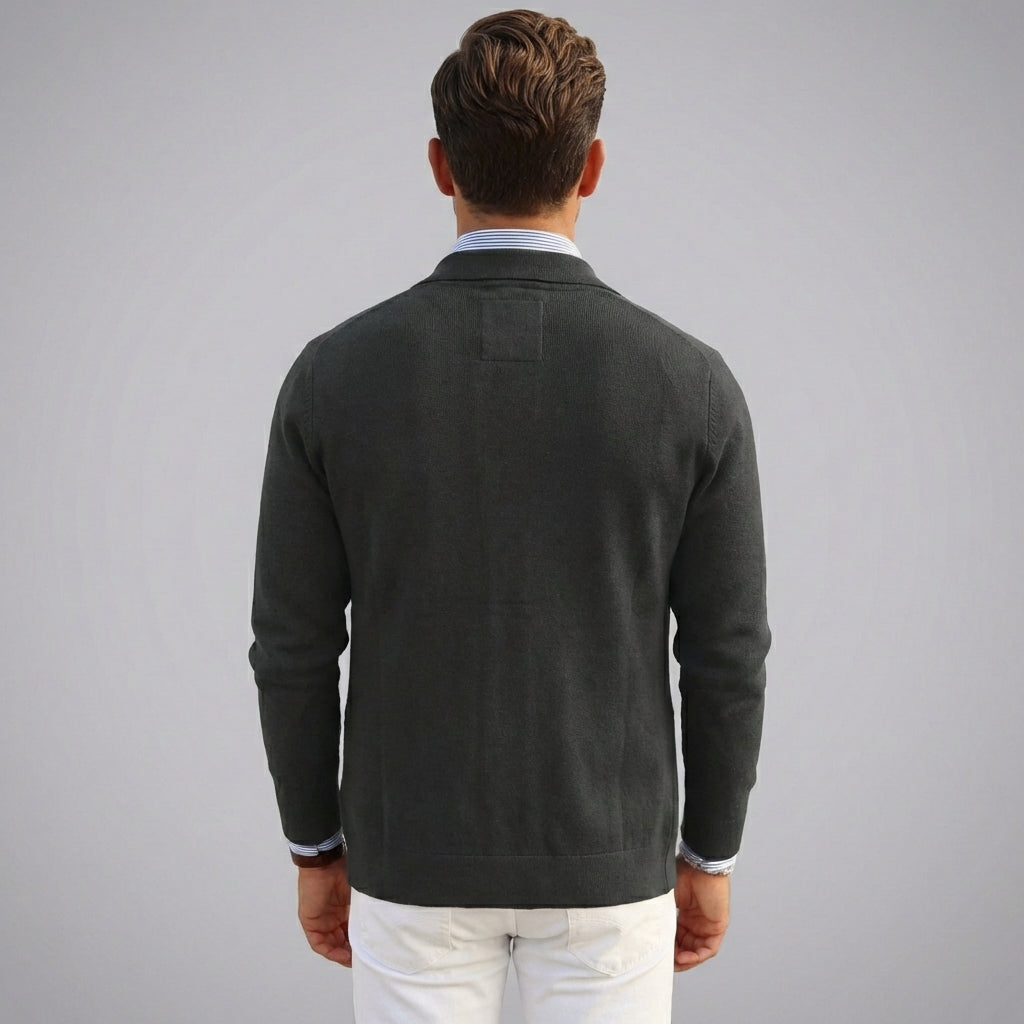 Niki | Men's Casual Knit Blazer with Patch Pockets