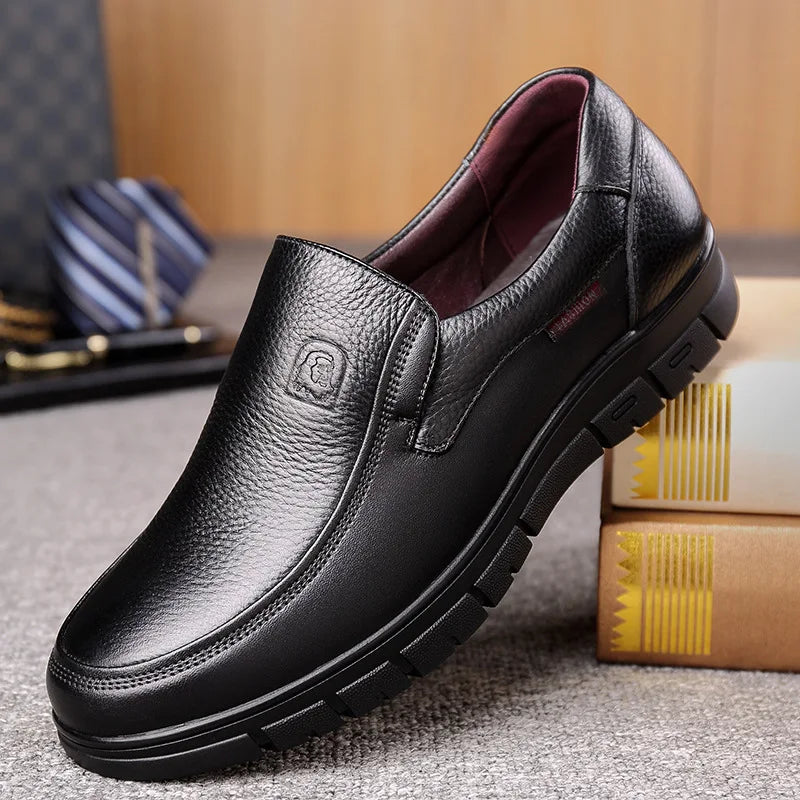 Men's Comfortable Genuine Leather Slip-On Loafers
